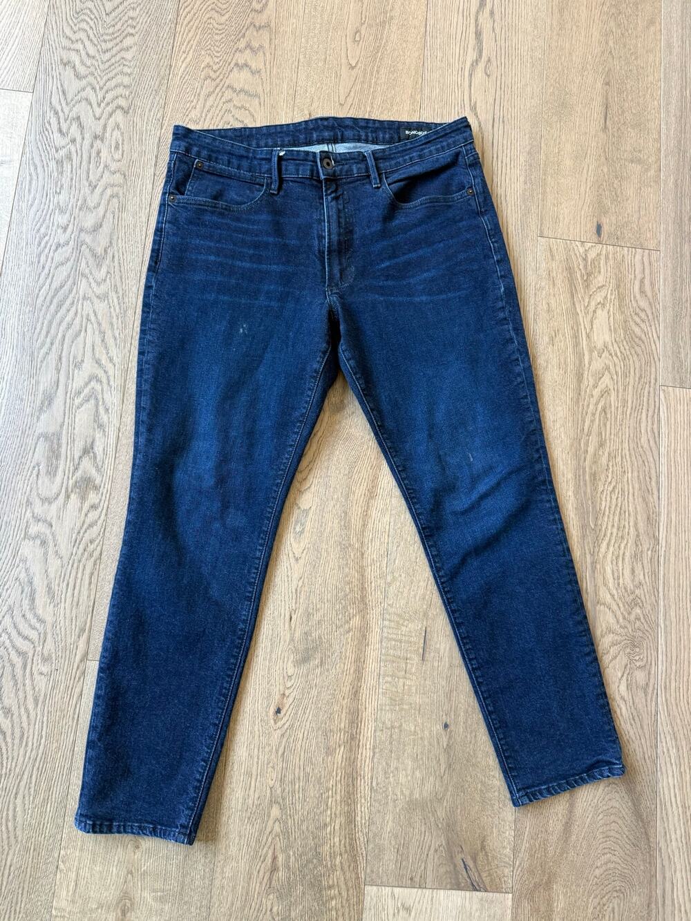 Bonobos Men's Jeans 35x30 Dark Blue Denim Stretch 5 Pocket